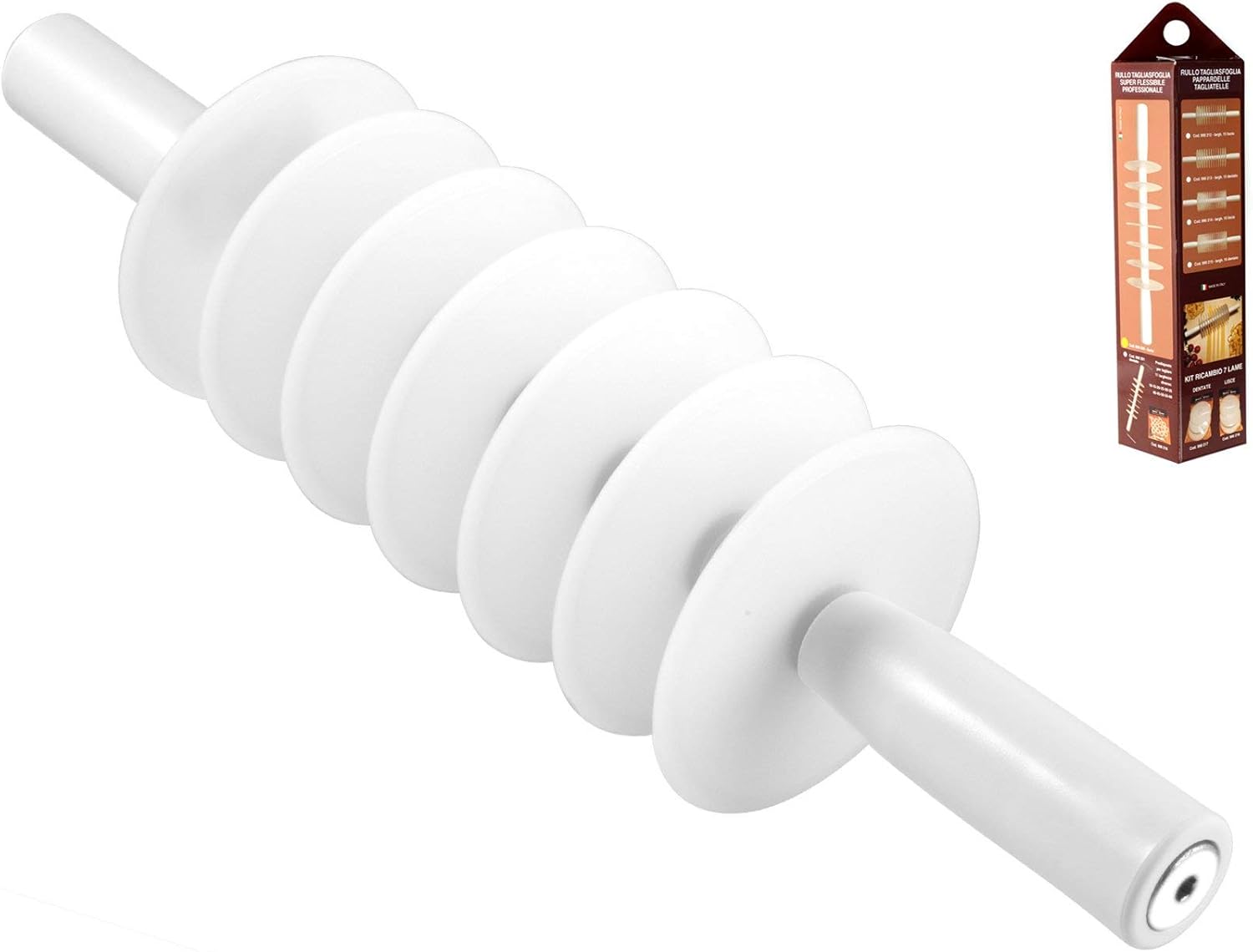 Rullo Tagliapasta per Sfoglia In Pom Lame Lisce Cod. 990200 - immagine 2