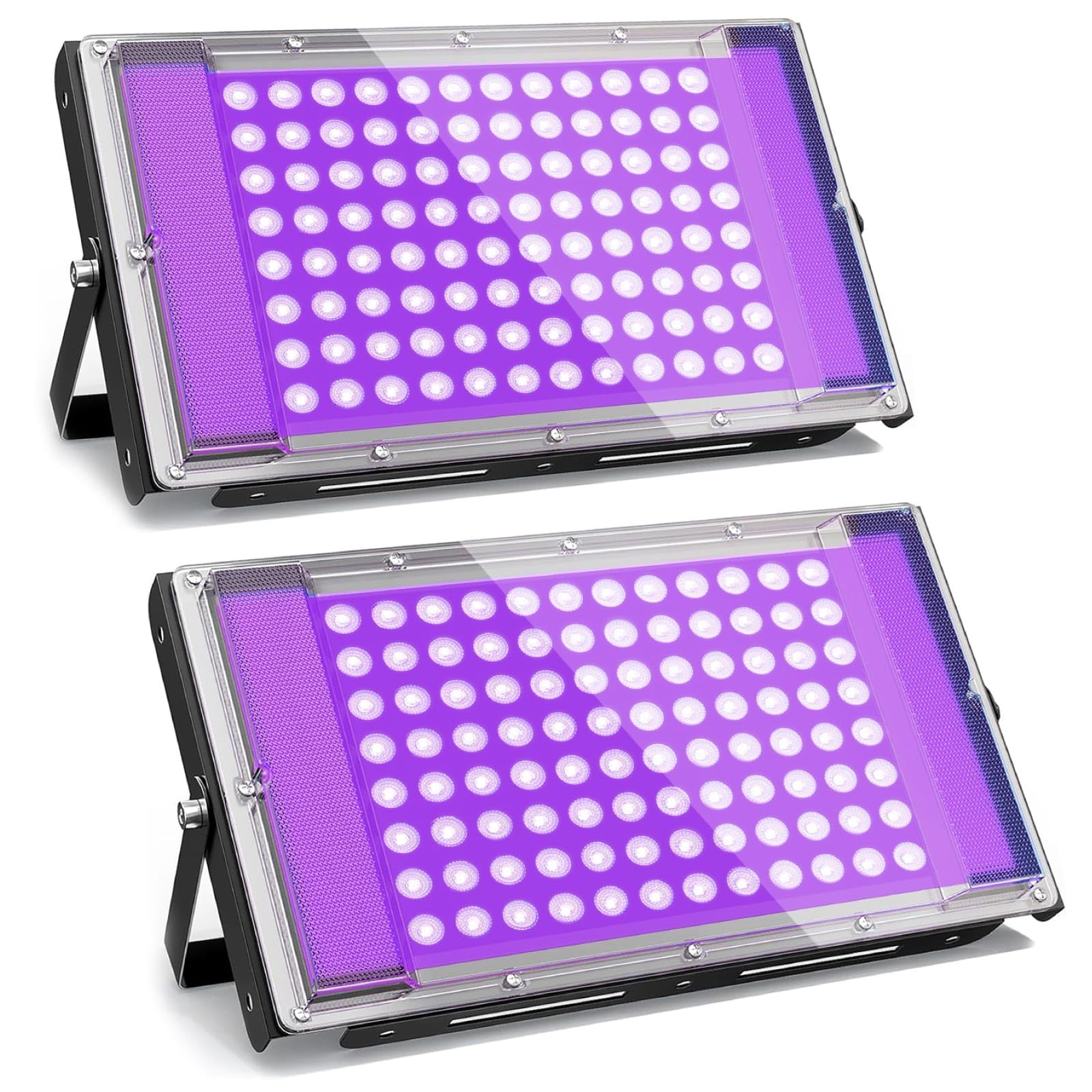 GKT 2 Pezzi 100W LED Luce Nera UV IP66 Impermeabile