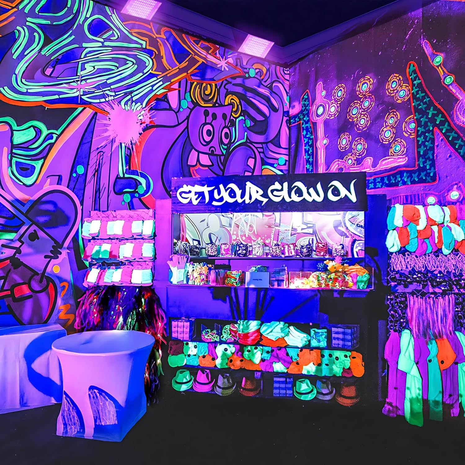 GKT 2 Pezzi 100W LED Luce Nera UV IP66 Impermeabile - immagine 9