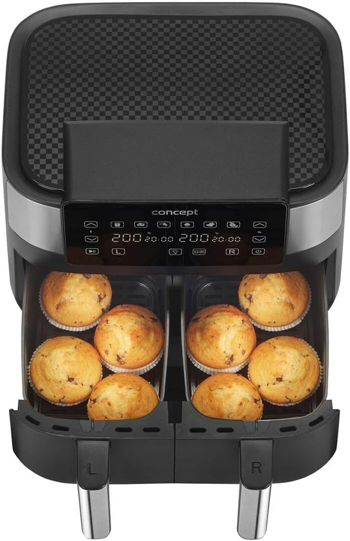 Concept Friggitrice ad Aria FR8000 8L, Nero Argento - immagine 6