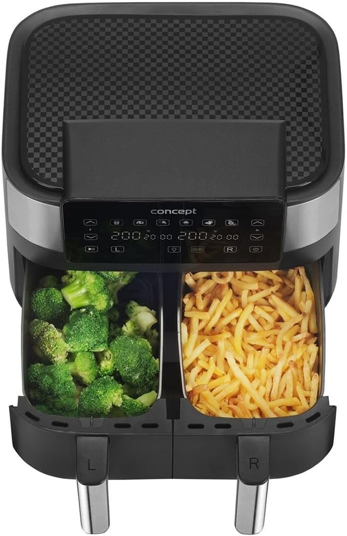 Concept Friggitrice ad Aria FR8000 8L, Nero Argento - immagine 7