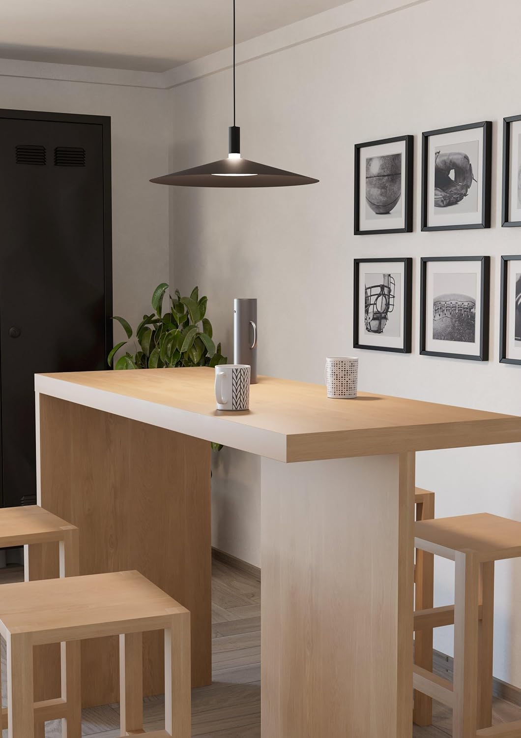 Eglo connect.z Lampada a Sospensione LED Smart-Home, Nera - immagine 4