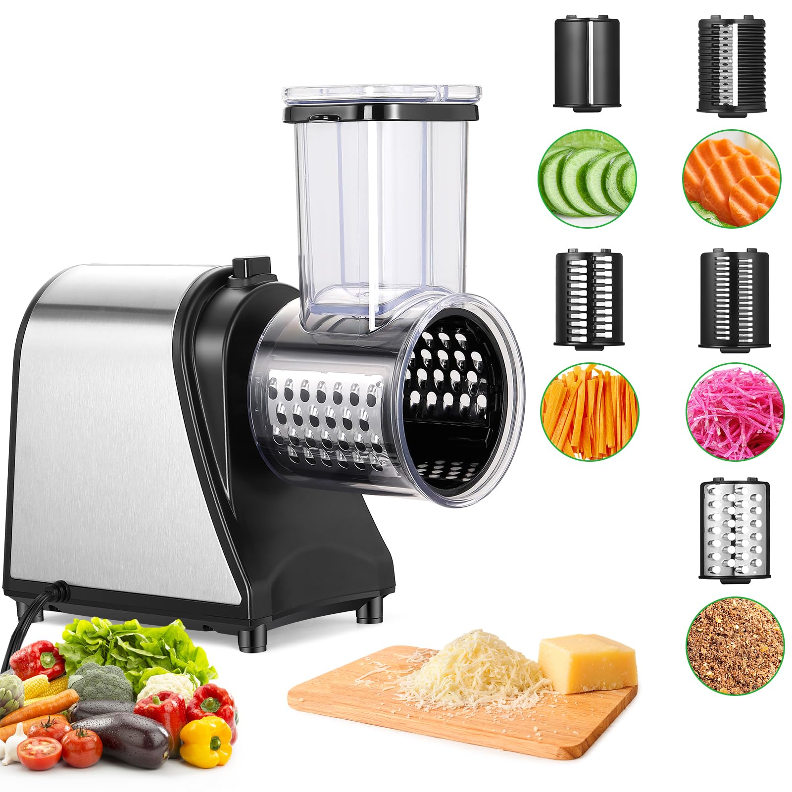 Meykey Taglierina Elettrica per Verdure 250W