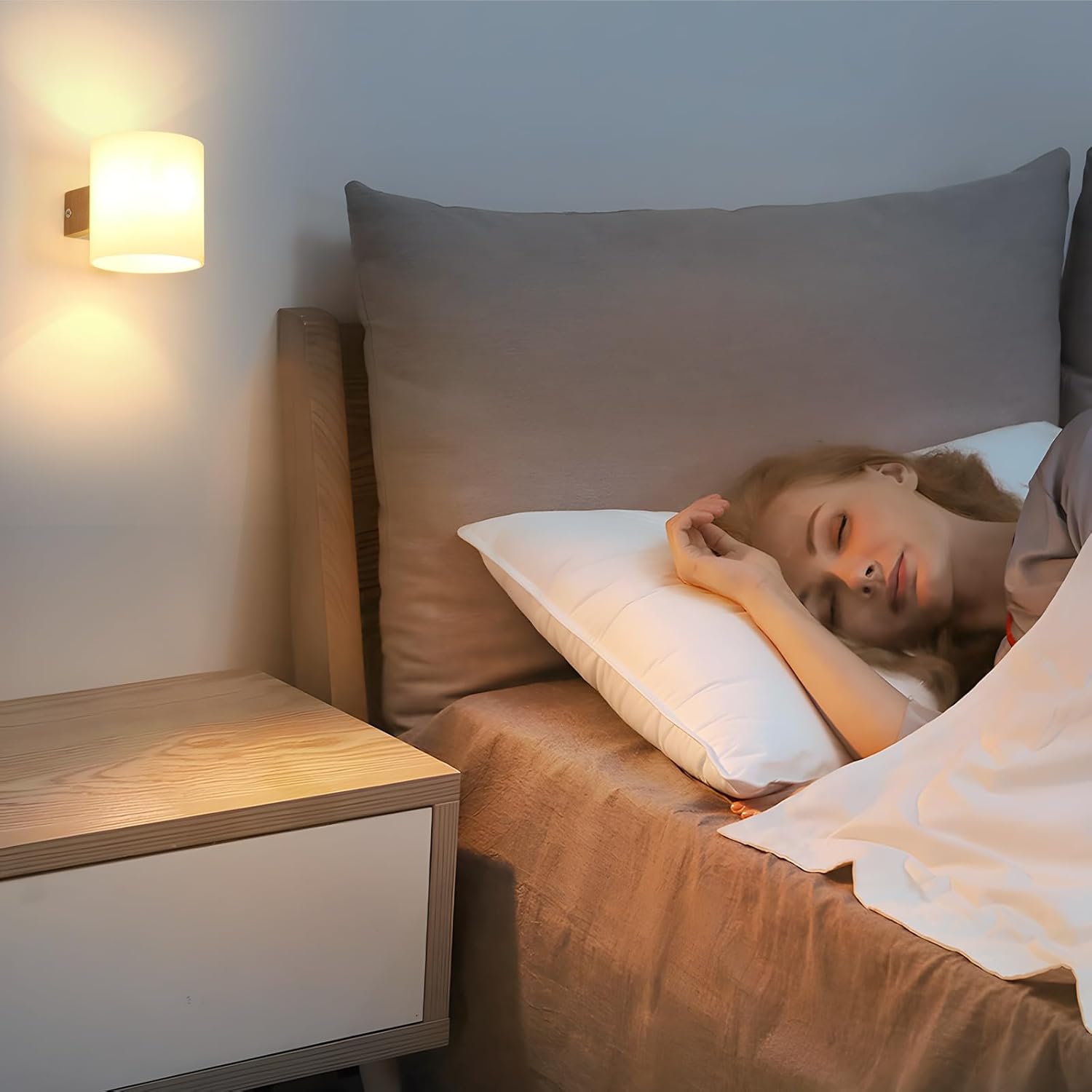 Applique da Parete Interno in Legno E27 (2 Pezzi) - immagine 2