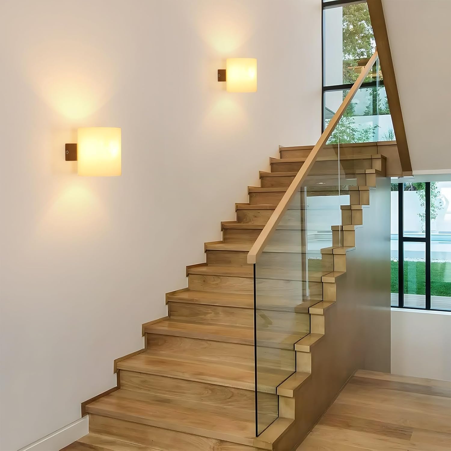 Applique da Parete Interno in Legno E27 (2 Pezzi) - immagine 4