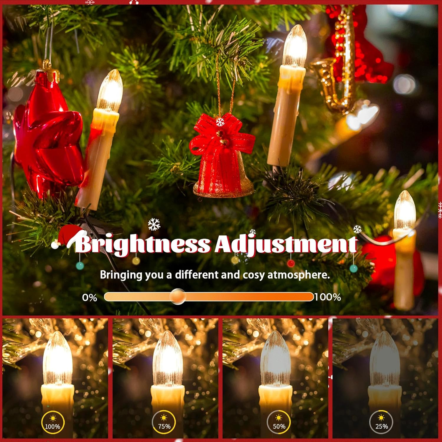 10 Pezzi Lampadine Candele E10 34V 3W Bianca Calda - immagine 3