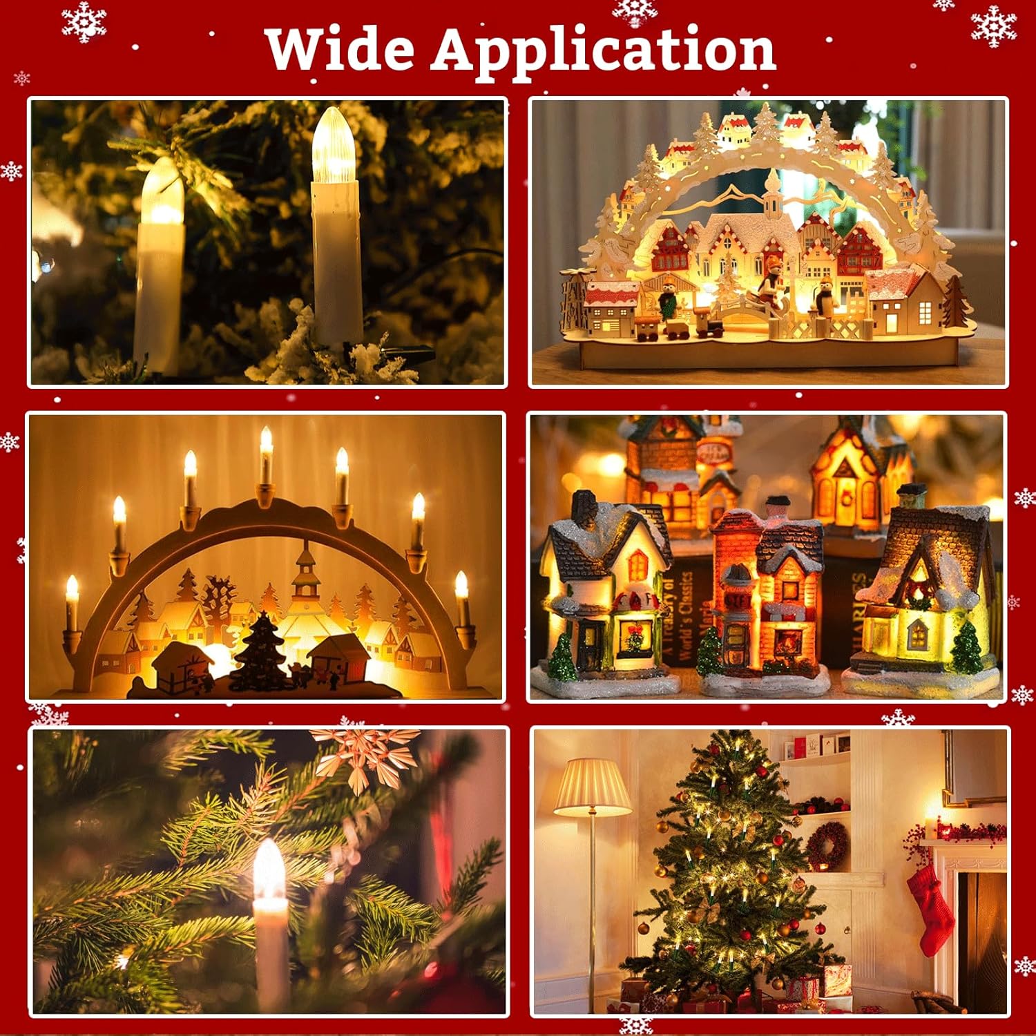 10 Pezzi Lampadine Candele E10 34V 3W Bianca Calda - immagine 5