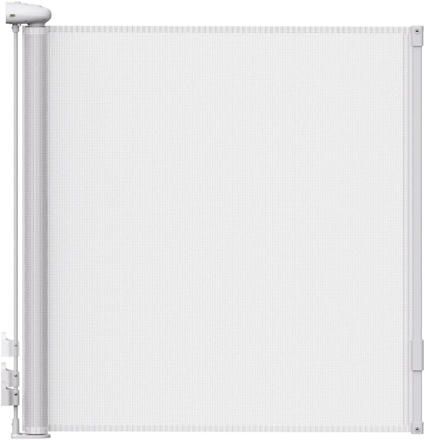 Interbaby Barriera di Sicurezza Retrattile, Bianca - immagine 1