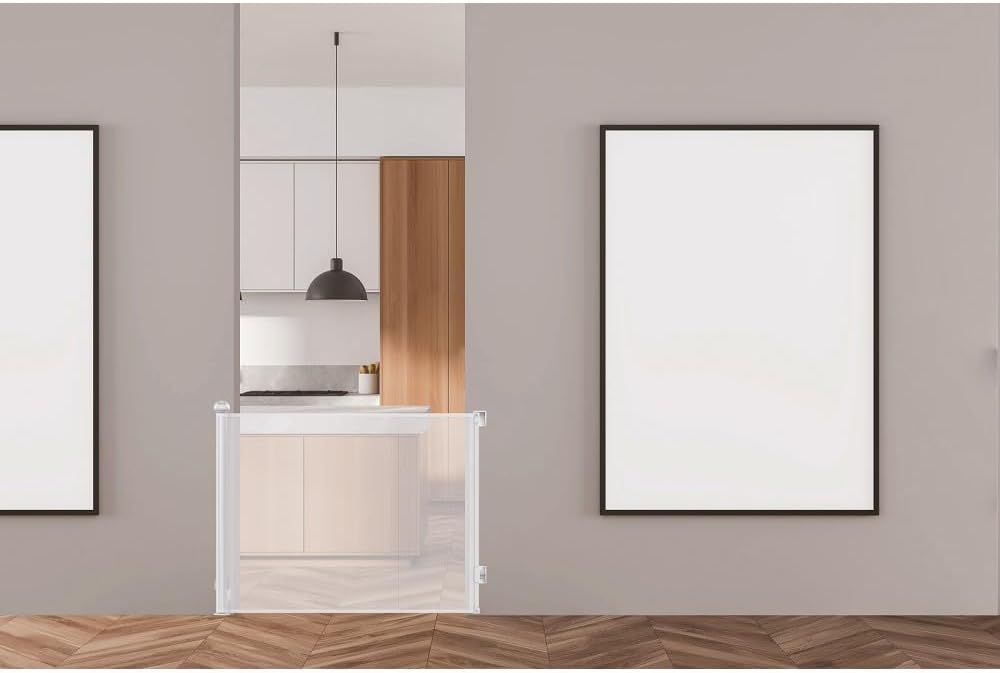 Interbaby Barriera di Sicurezza Retrattile, Bianca - immagine 2