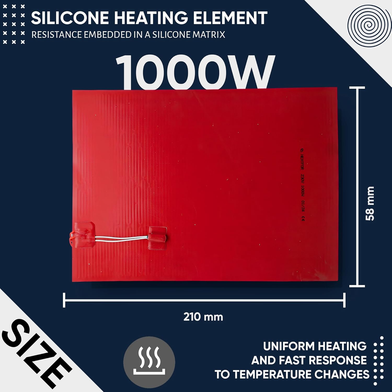 DOJA Barcelona Resistenza Riscaldante Silicone 1000W - immagine 5