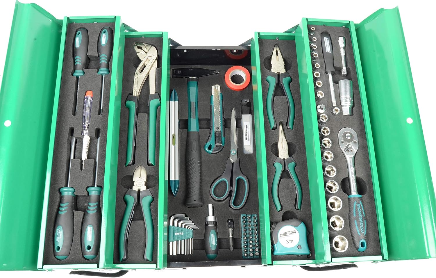 Brüder Mannesmann Assembly tool box with 88-piece tool assortment - immagine 3