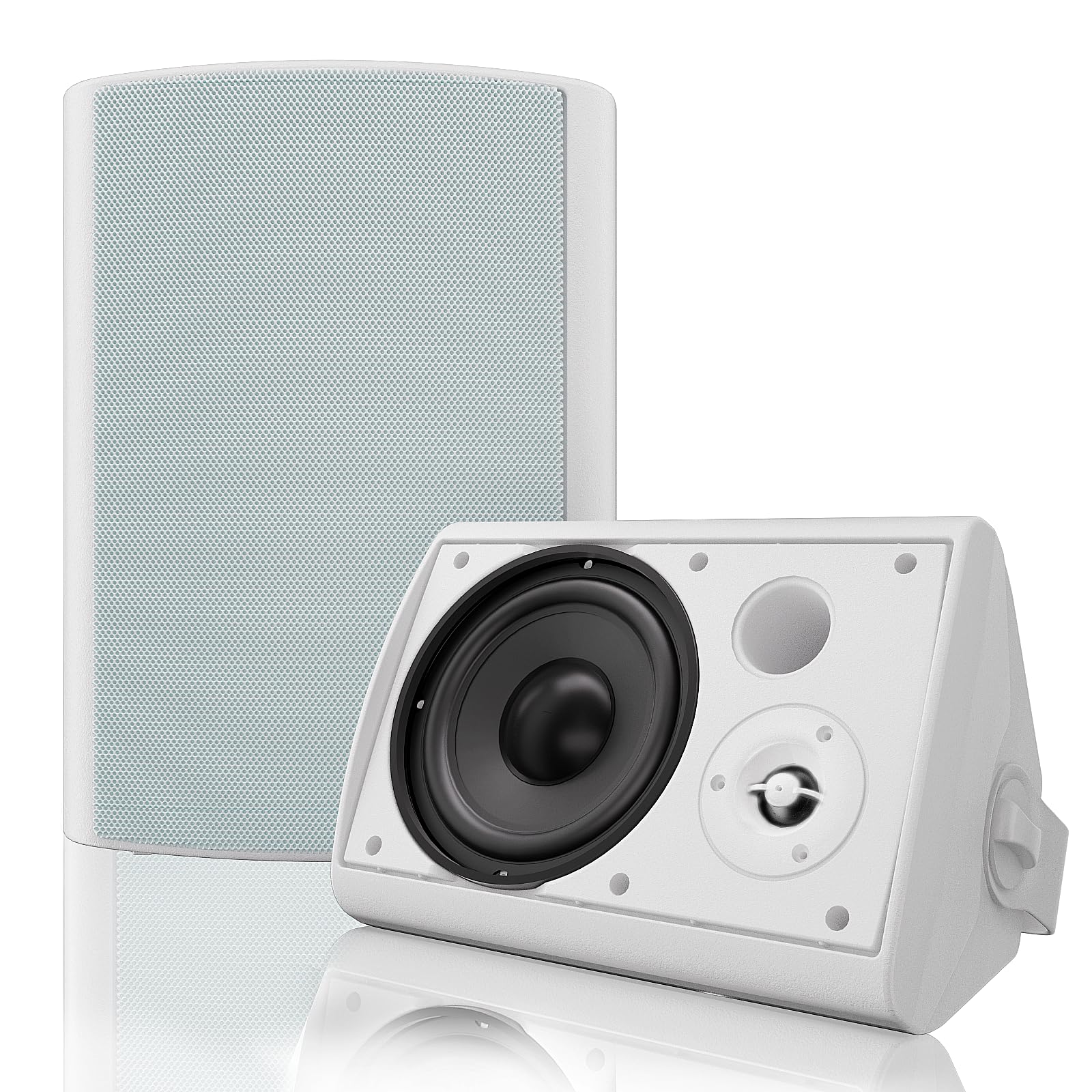 Herdio 6.5'' Diffusori da Esterno Bluetooth 400W, Bianco