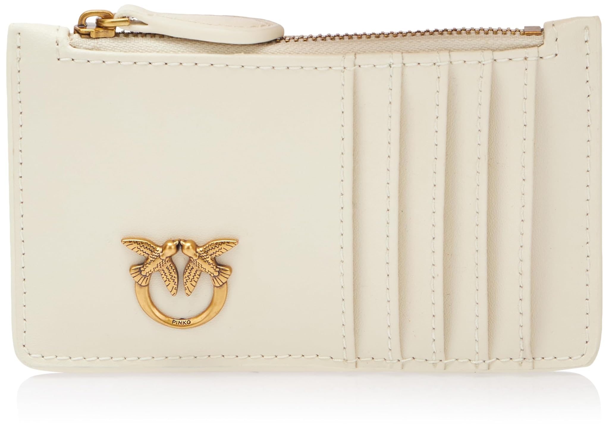 Pinko Airone Cardholder Sheep Nappa Chevron