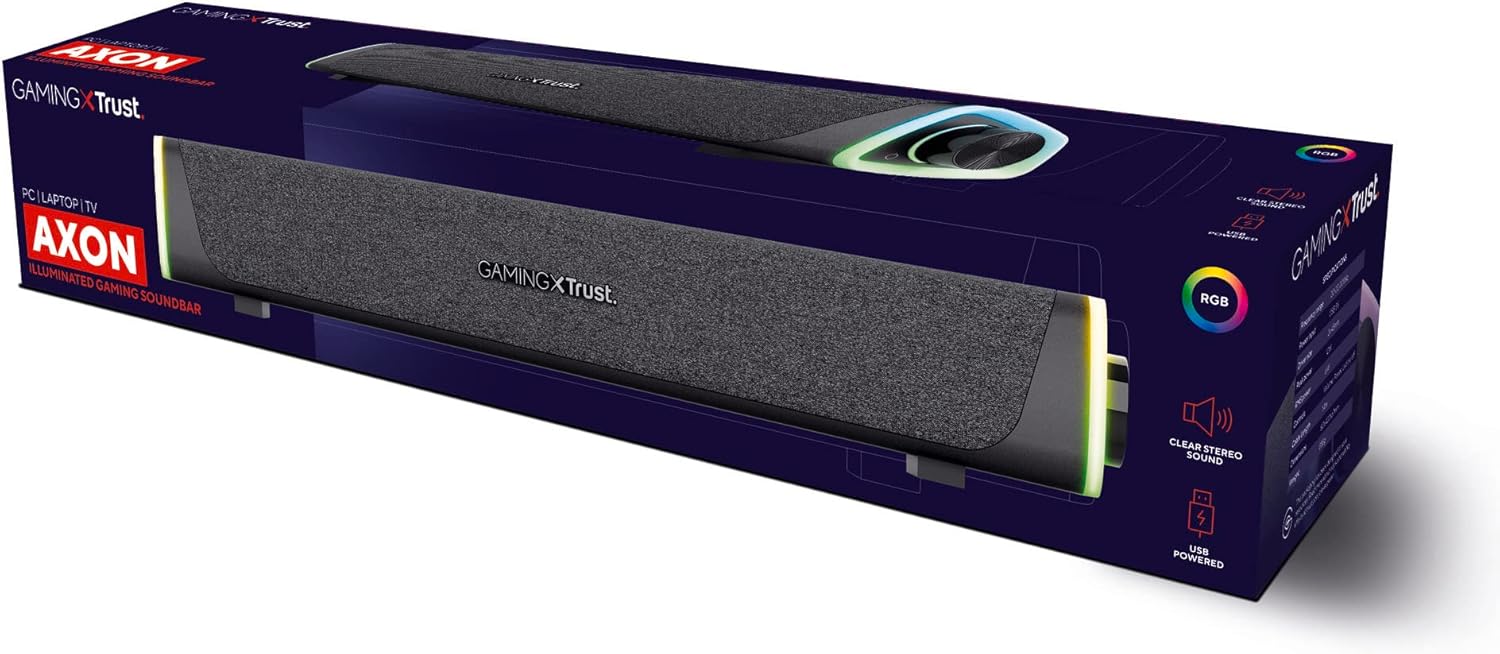Trust Gaming GXT 620 Axon Soundbar RGB 12W, Nero - immagine 11