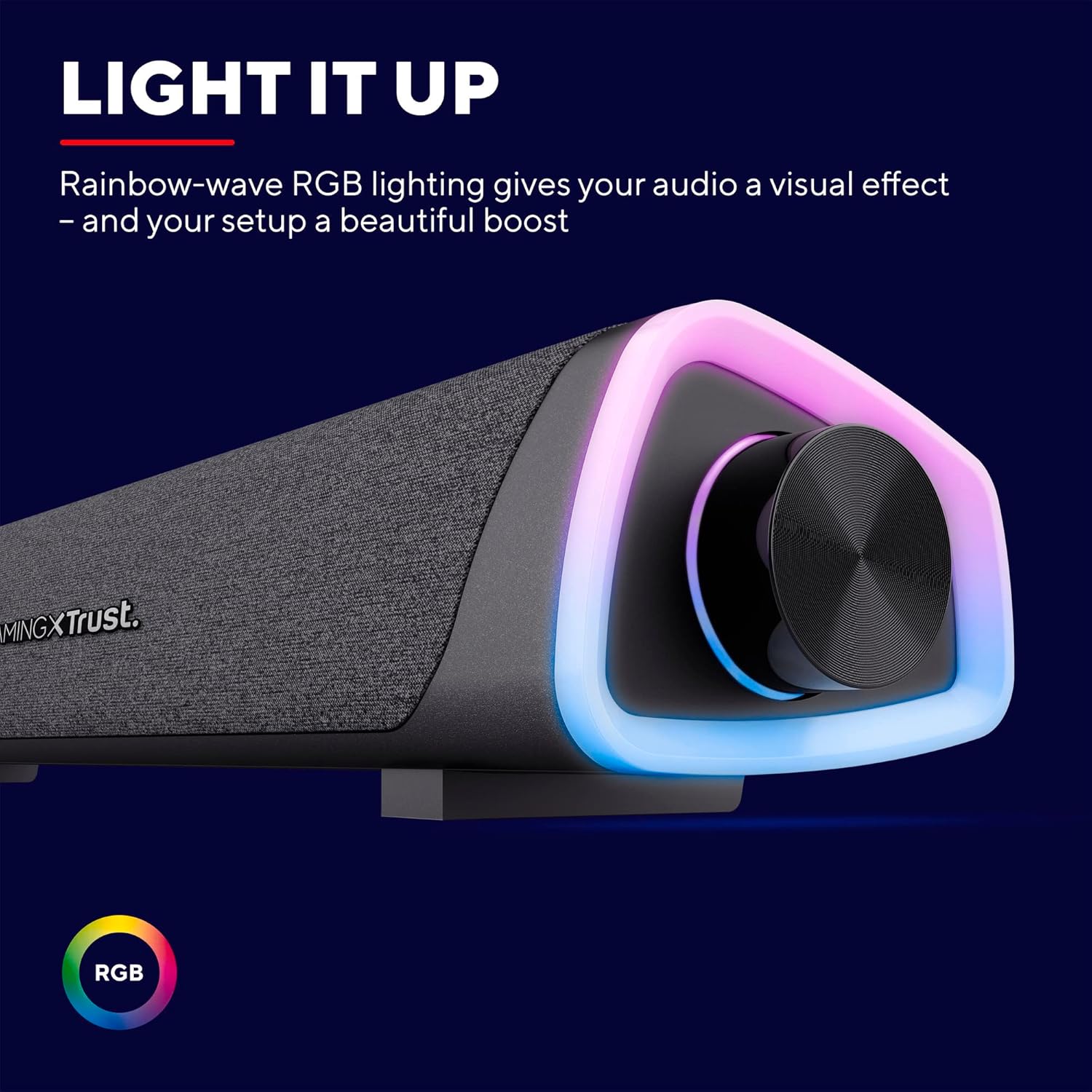 Trust Gaming GXT 620 Axon Soundbar RGB 12W, Nero - immagine 3