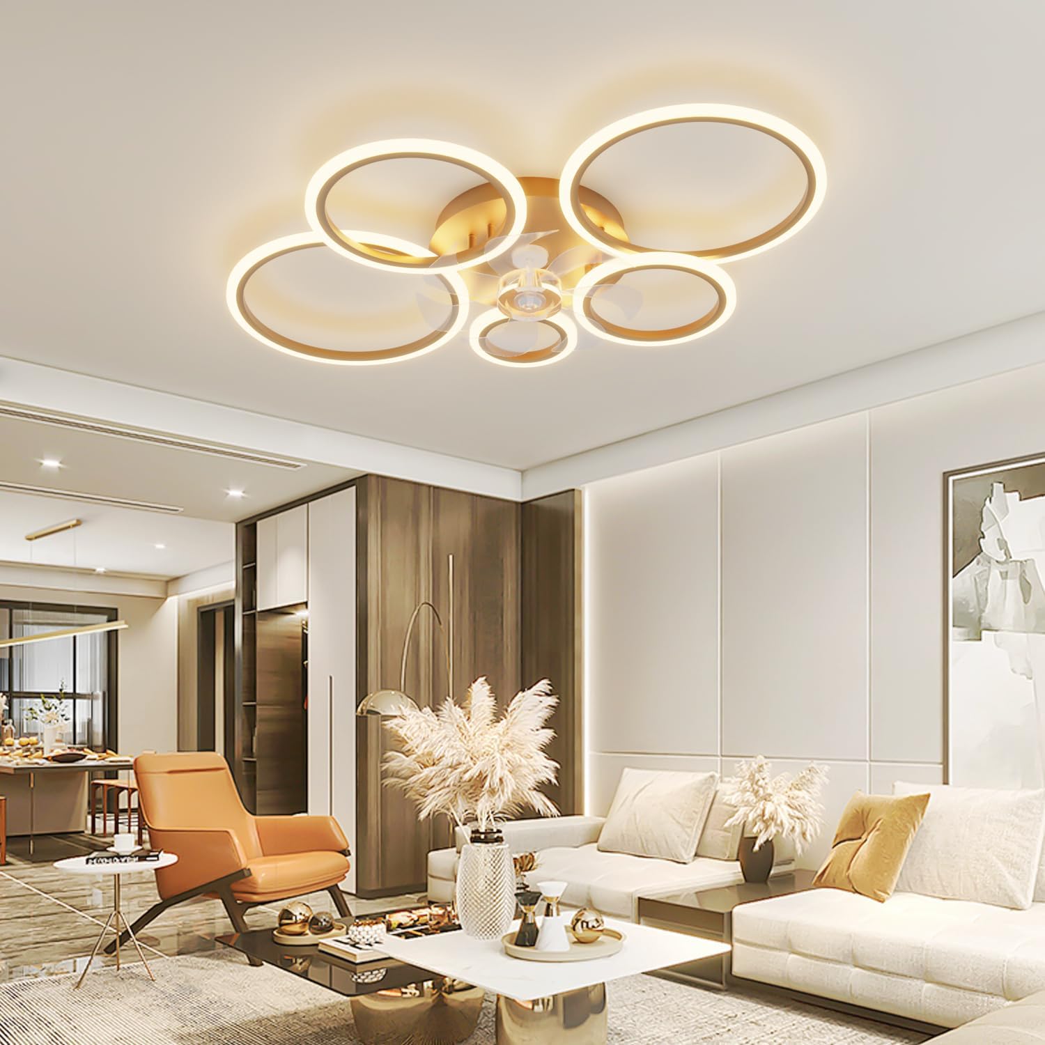 Ycwdcz Plafoniera Ventilatore Soffitto Smart - immagine 7