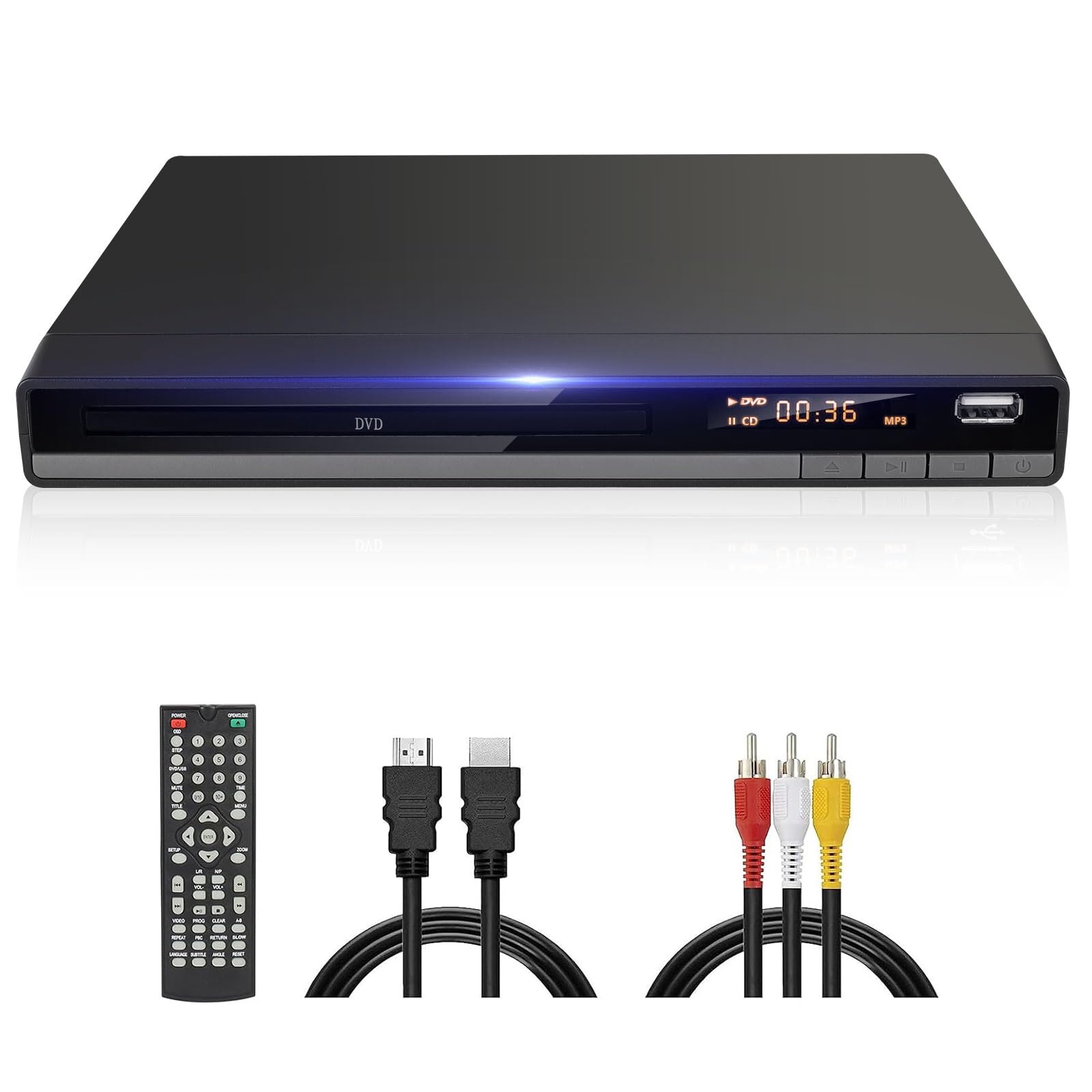 Jovell Lettore DVD HD Gratuito per Regione con HDMI