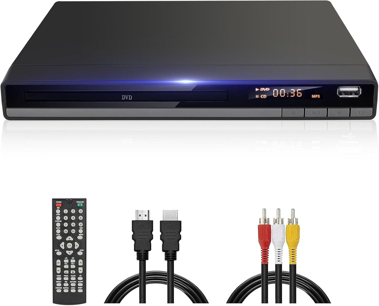 Jovell Lettore DVD HD Gratuito per Regione con HDMI - immagine 1