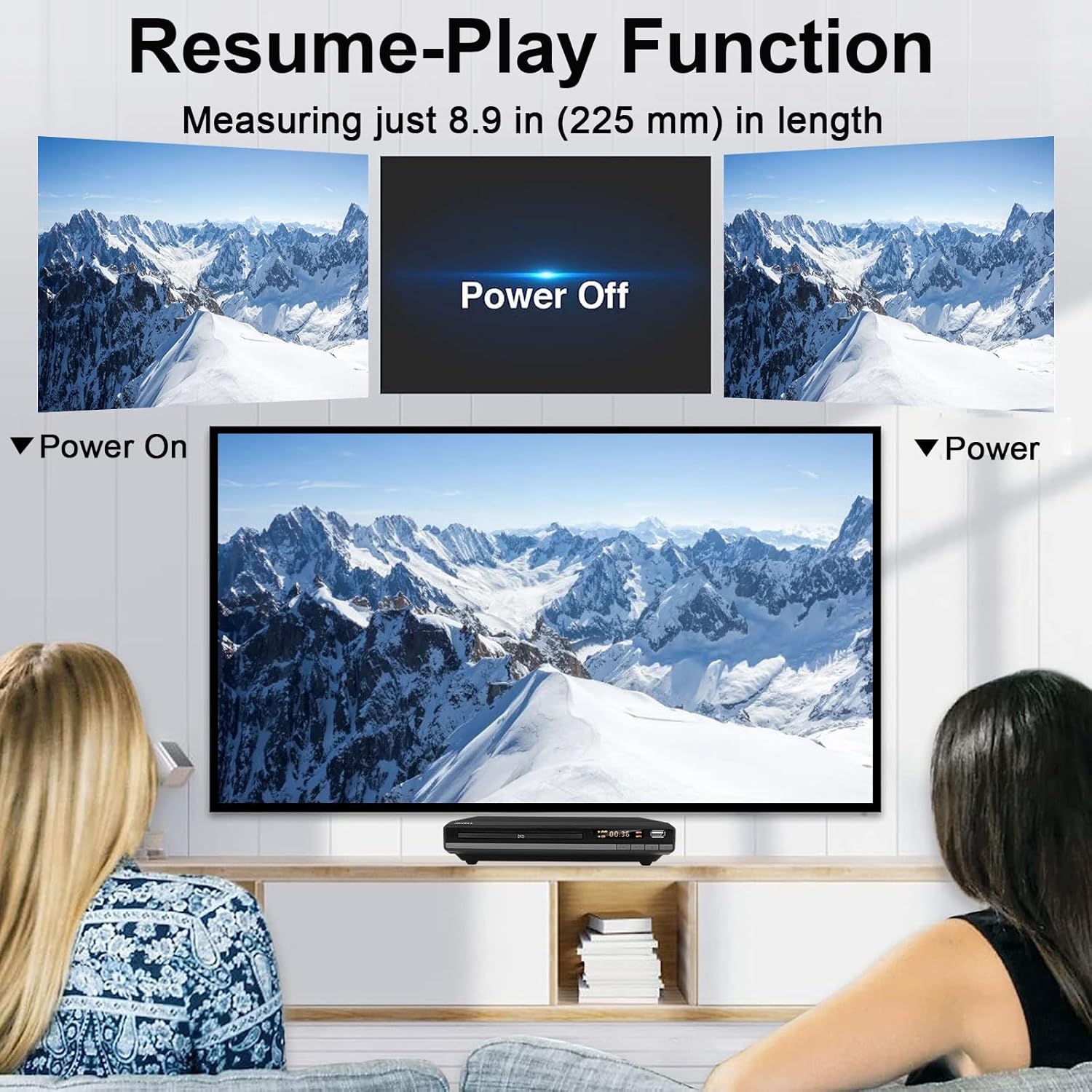 Jovell Lettore DVD HD Gratuito per Regione con HDMI - immagine 7