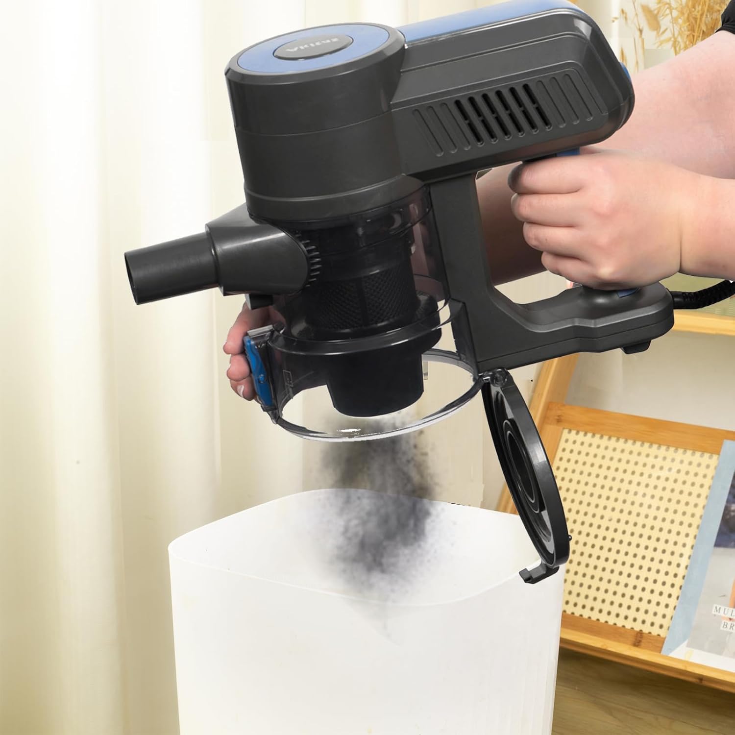 Akitas S12 Scopa Elettrica con Filo 2 in 1, Blue - immagine 4