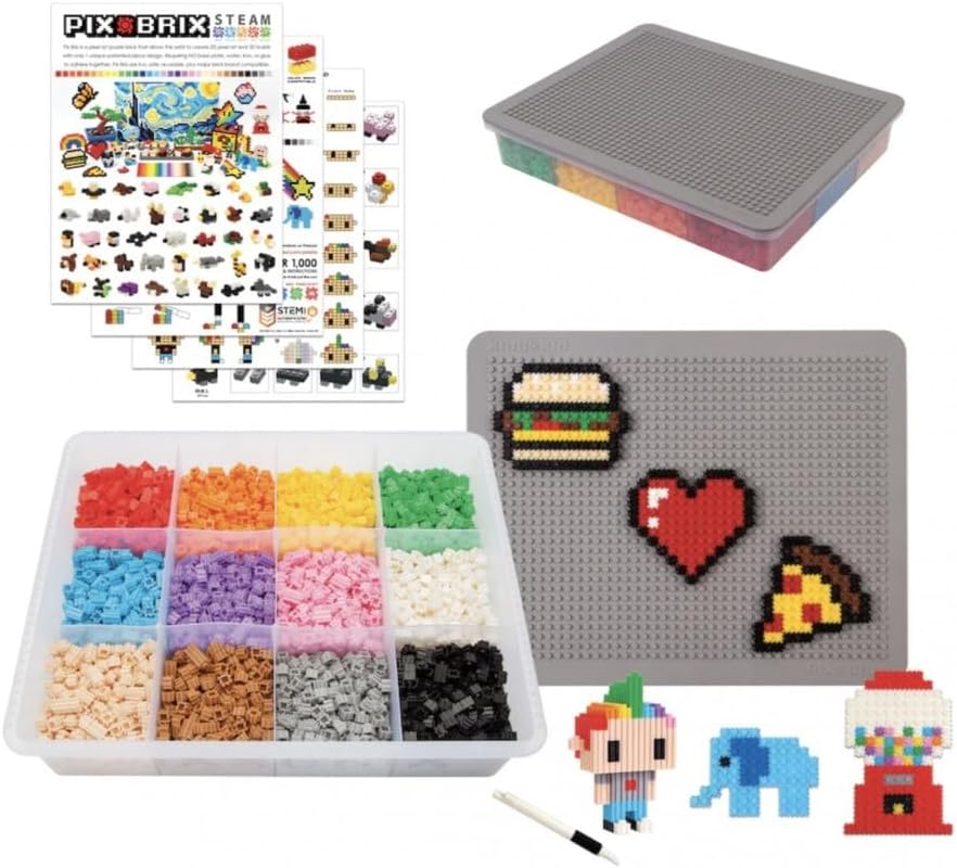 Cefa Toys PIX BRIX PIXEL ART SET 3000 Pezzi - immagine 2