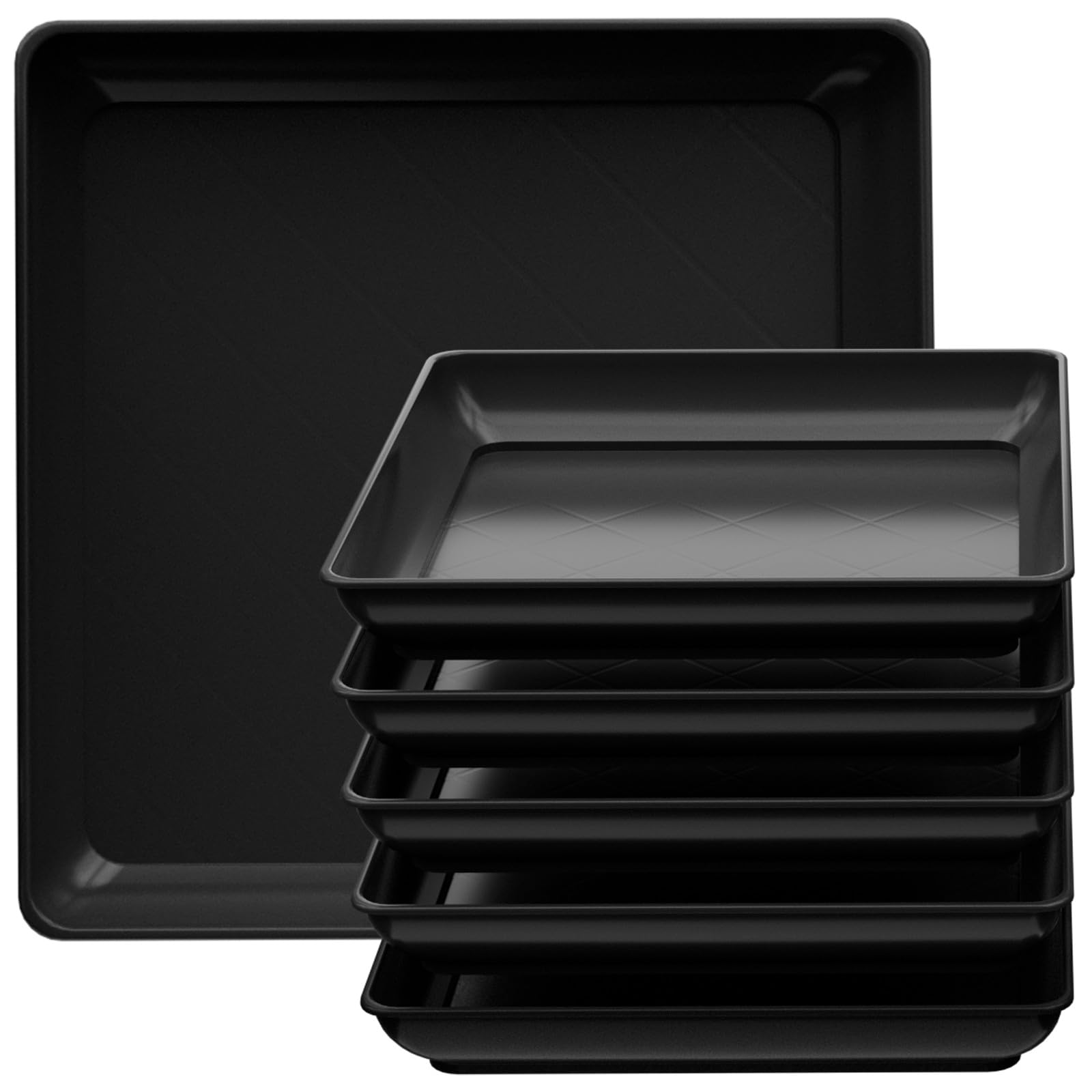 Piattino quadrato per piante, 45,7 cm, confezione da 5