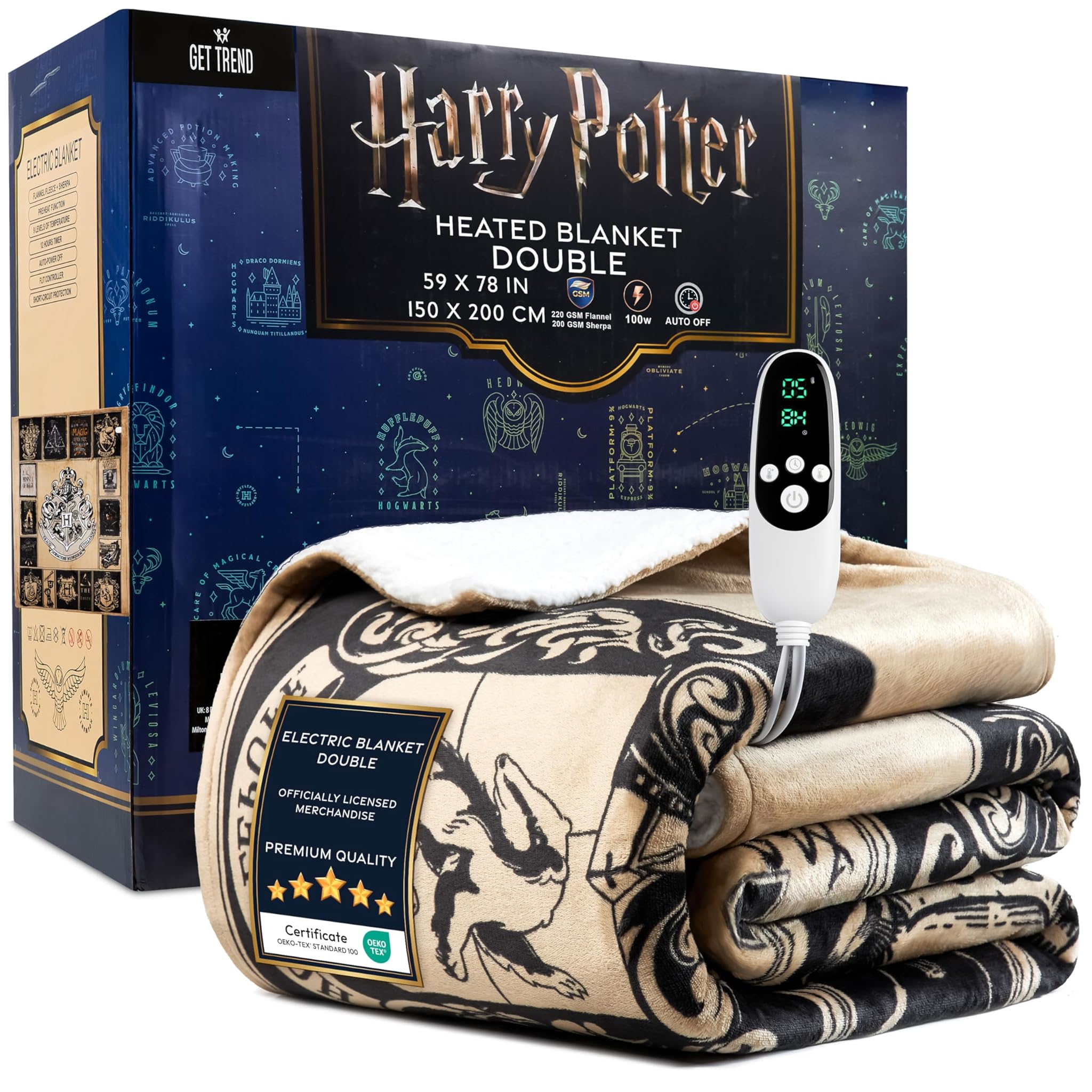 Harry Potter Coperta Elettrica Matrimoniale 150x200cm
