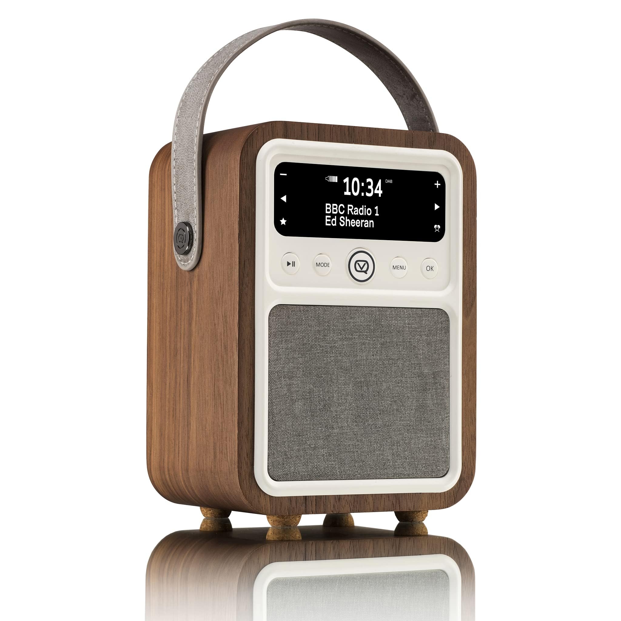 Vq Monty Radio DAB Plus/DAB con Cassa Bluetooth, Noce