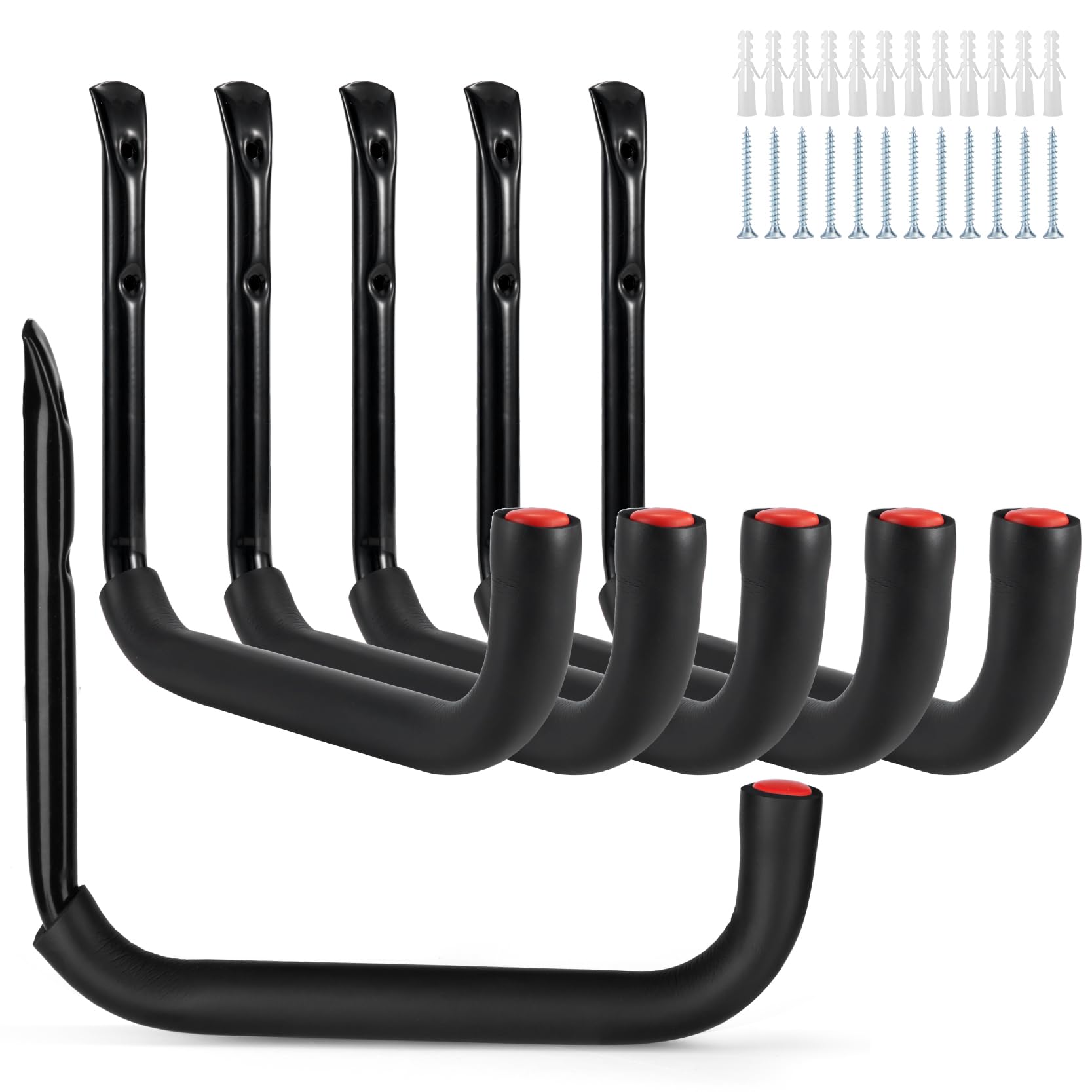 Ganci da Garage Jumbo 24,9 cm - 6 Pezzi Resistenti