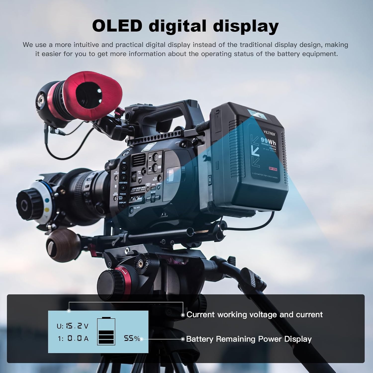 Viltrox V Lock Battery 6700mAh 99Wh, Nero - immagine 3