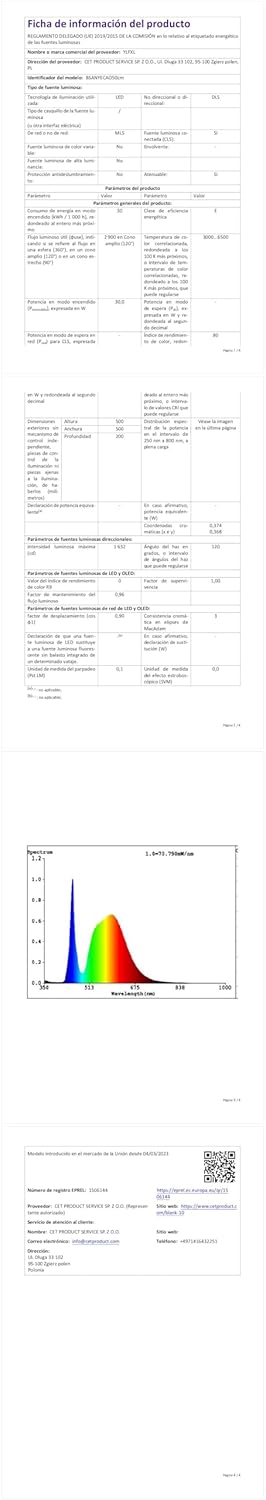 Lampada a Sospensione LED Dimmerabile 30W - immagine 9