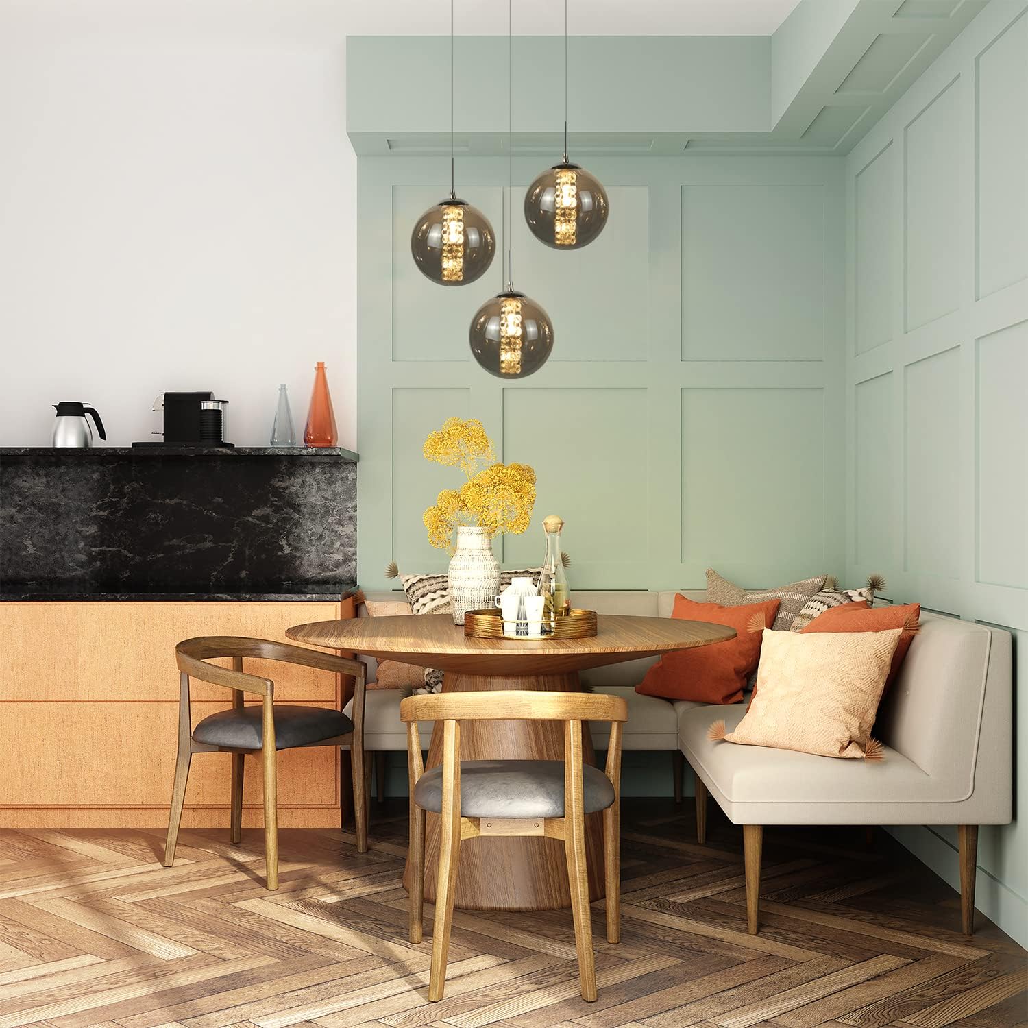 Cbjktx Lampada a Sospensione Regolabile in Altezza - immagine 3