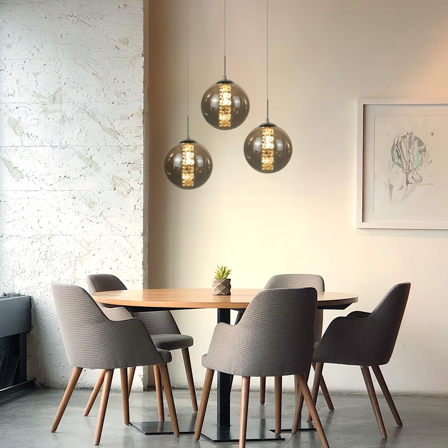 Cbjktx Lampada a Sospensione Regolabile in Altezza - immagine 8