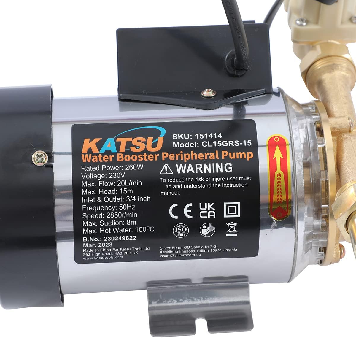 KATSU Pompa Booster Acqua 260W - immagine 6