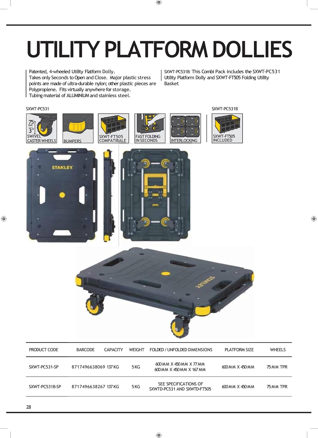 Stanley PC531 Utility Dolly - immagine 5