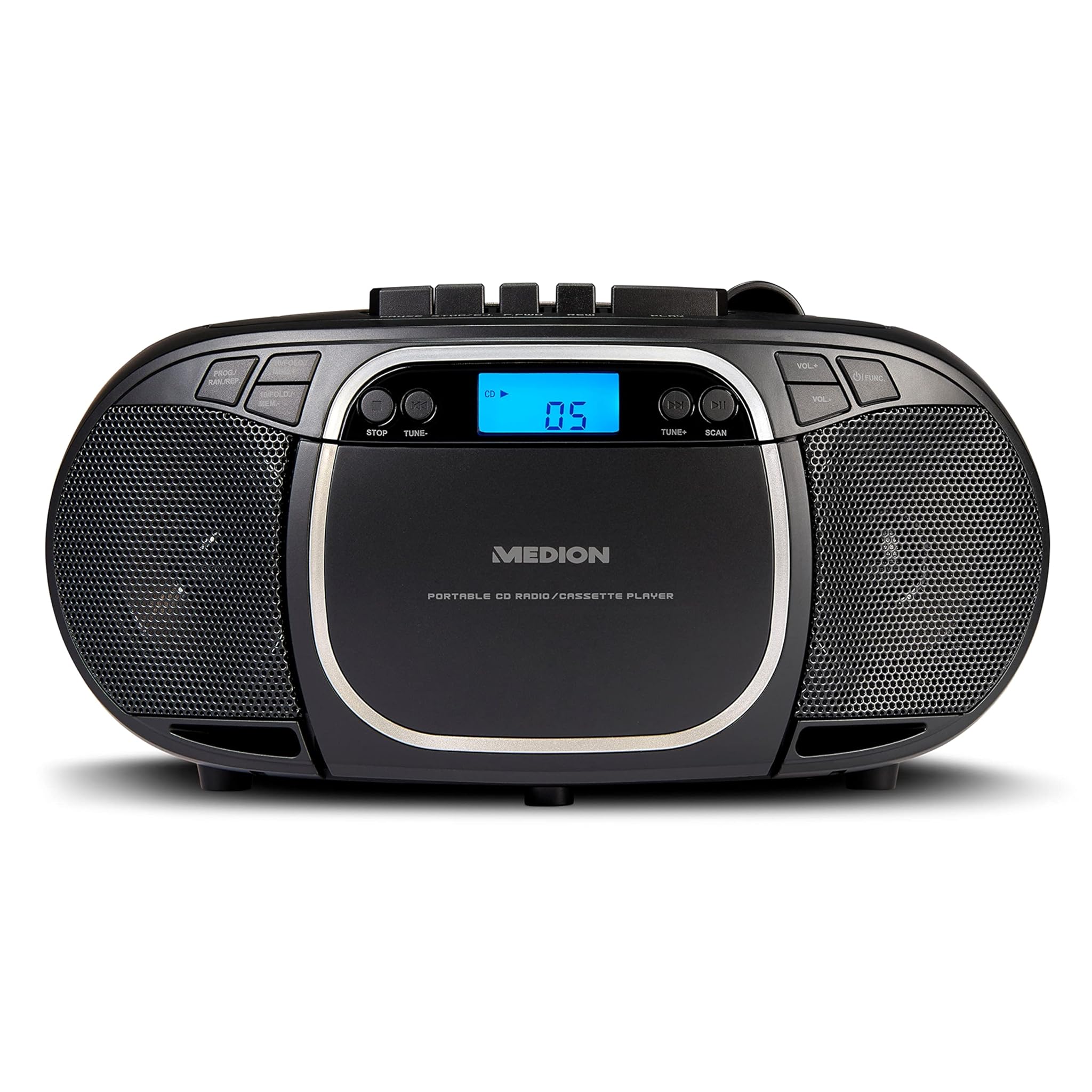 Medion E66476 Stereo Sound System Boombox, Nero