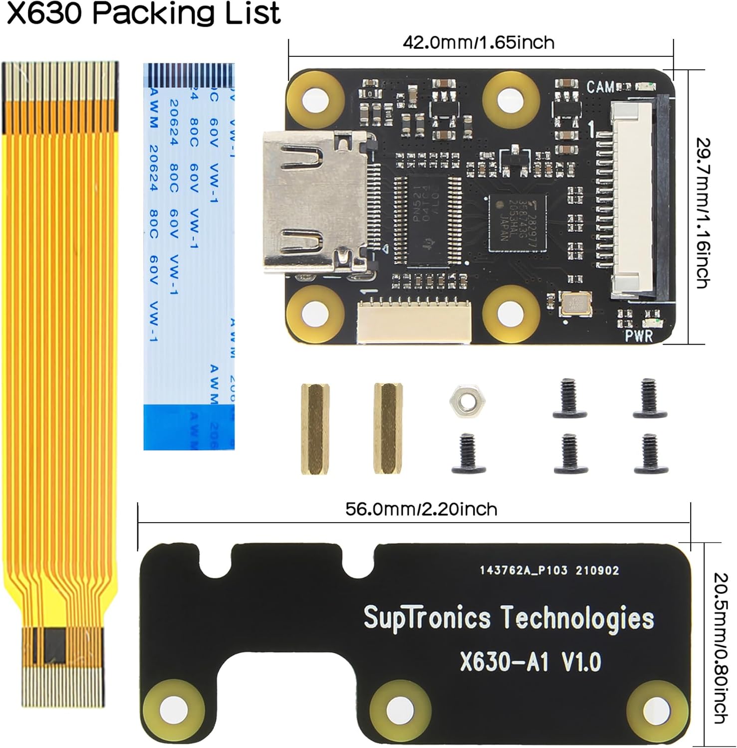 Geekworm Raspberry Pi HDMI a CSI-2 Modulo X630 - immagine 6