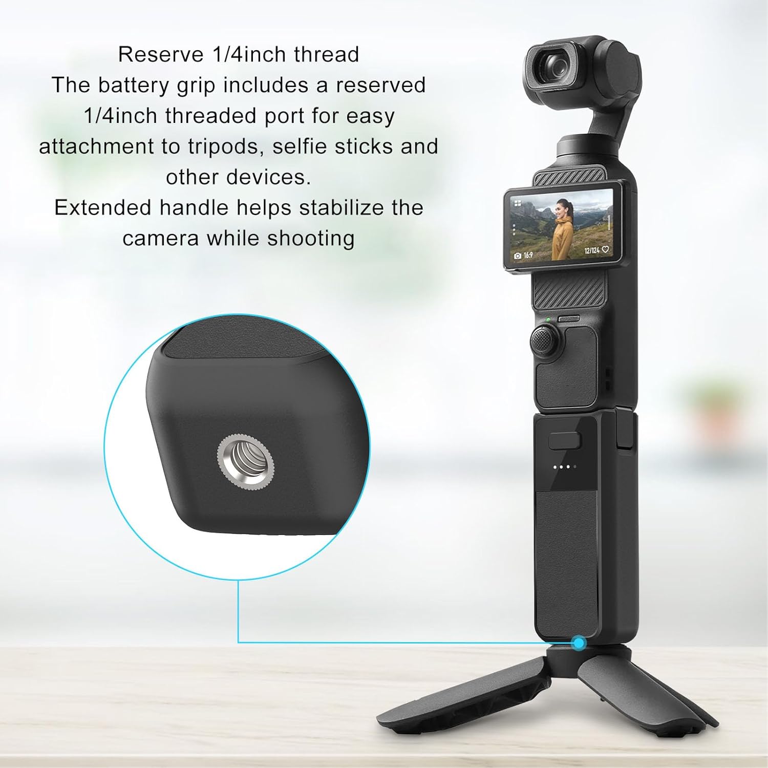 Manico Batteria 3 PASCHE Compatibile Pocket 3 - immagine 7