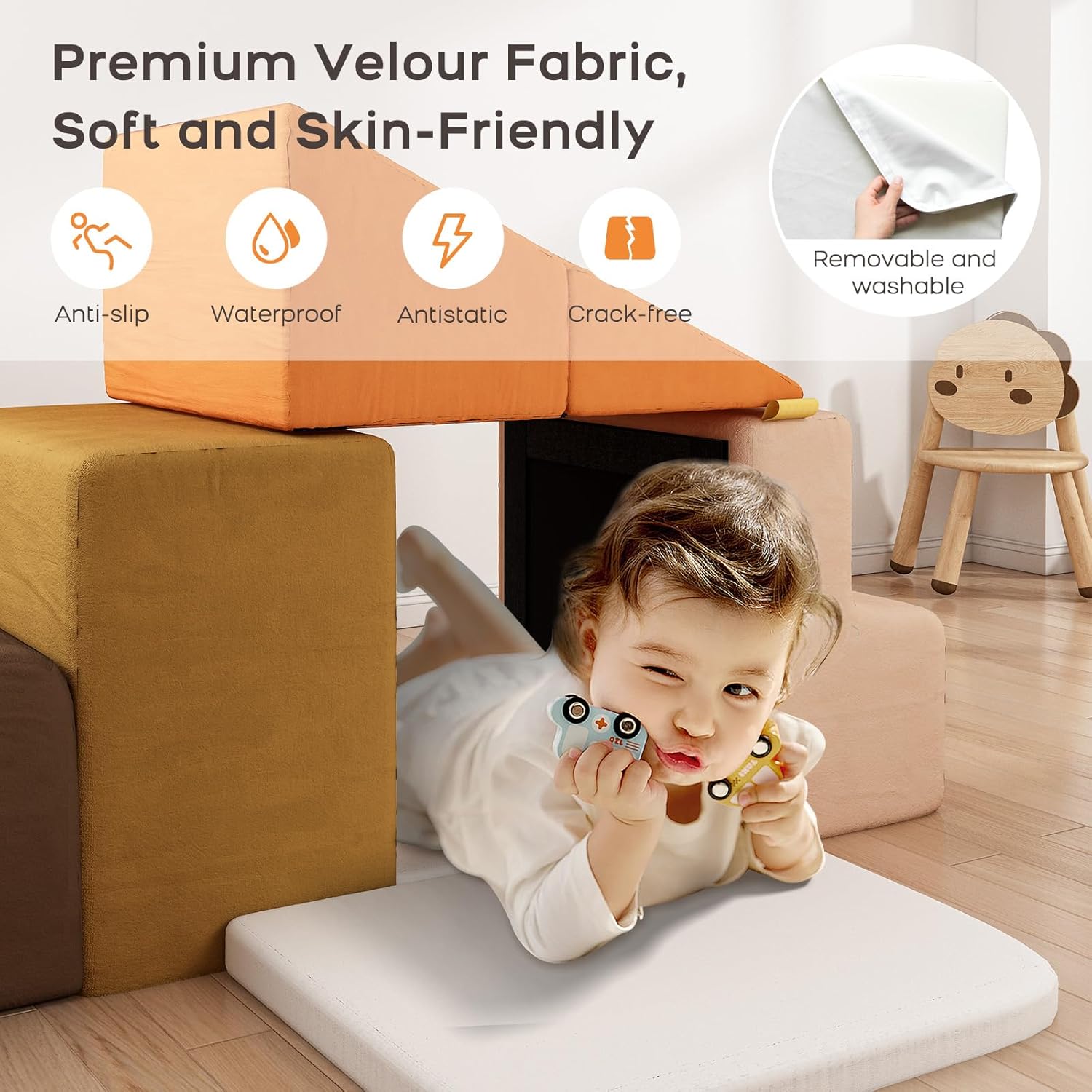 BanaSuper Blocchi Arrampicata in Schiuma per Bambini - immagine 3