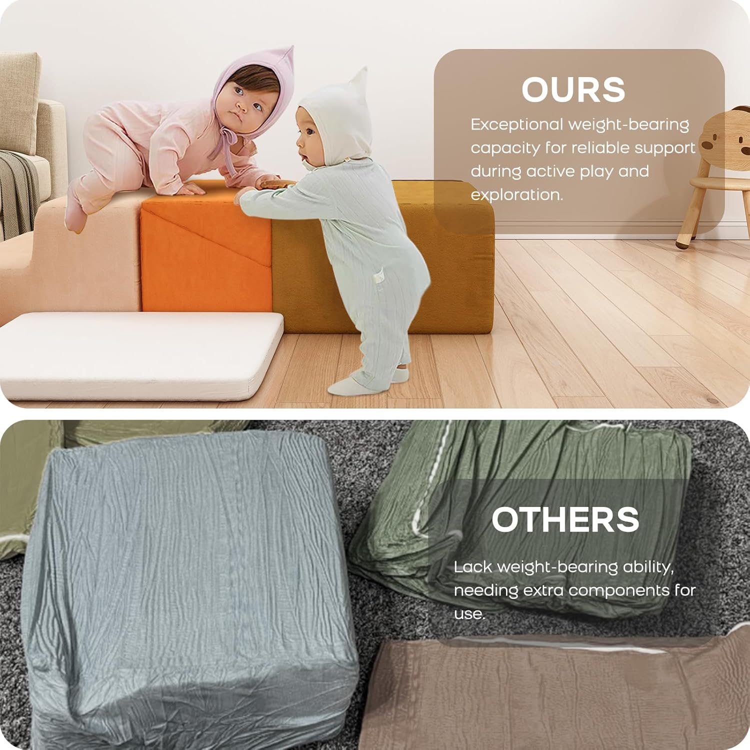 BanaSuper Blocchi Arrampicata in Schiuma per Bambini - immagine 6