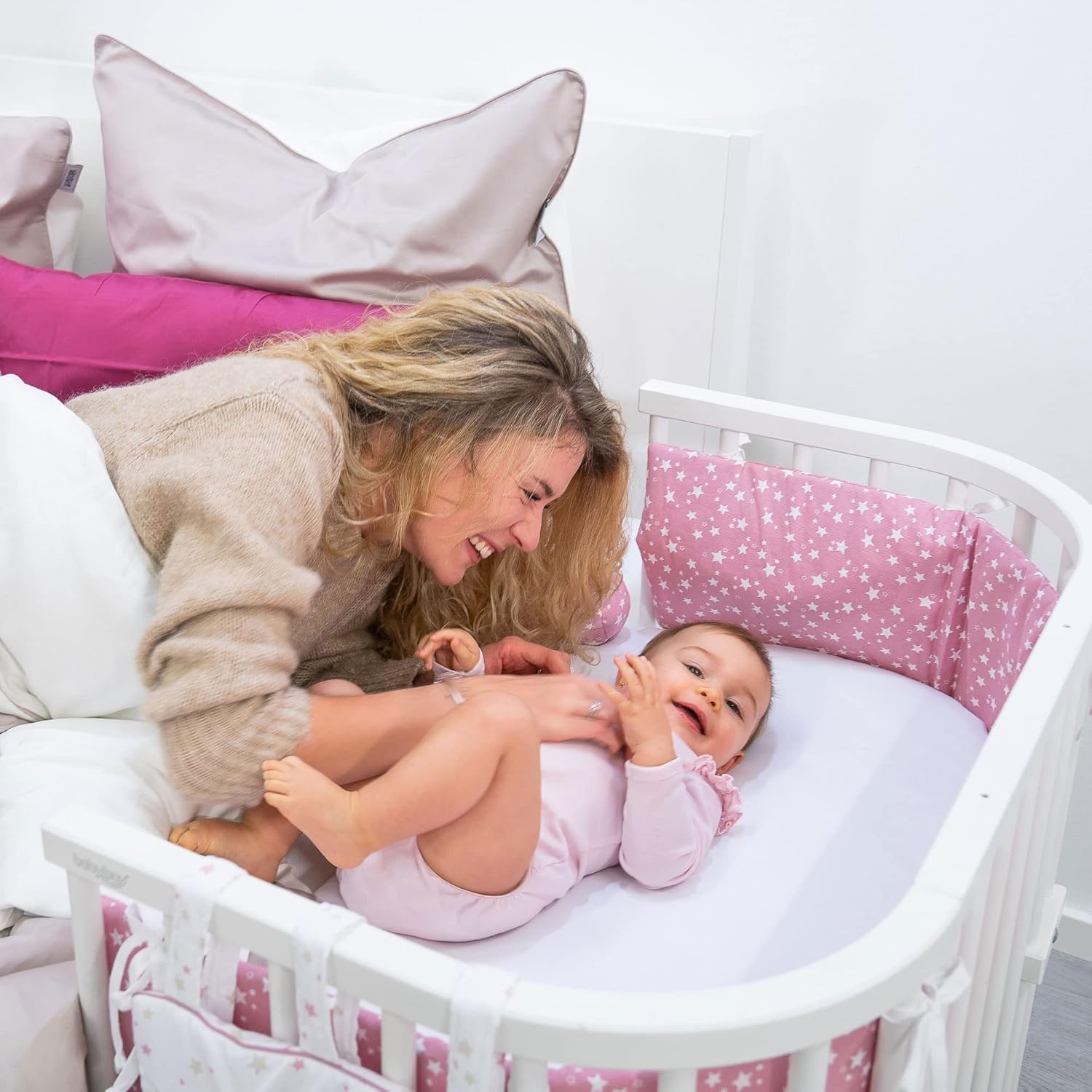 babybay Paracolpi in rete adatto per modello originale, bianco - immagine 7