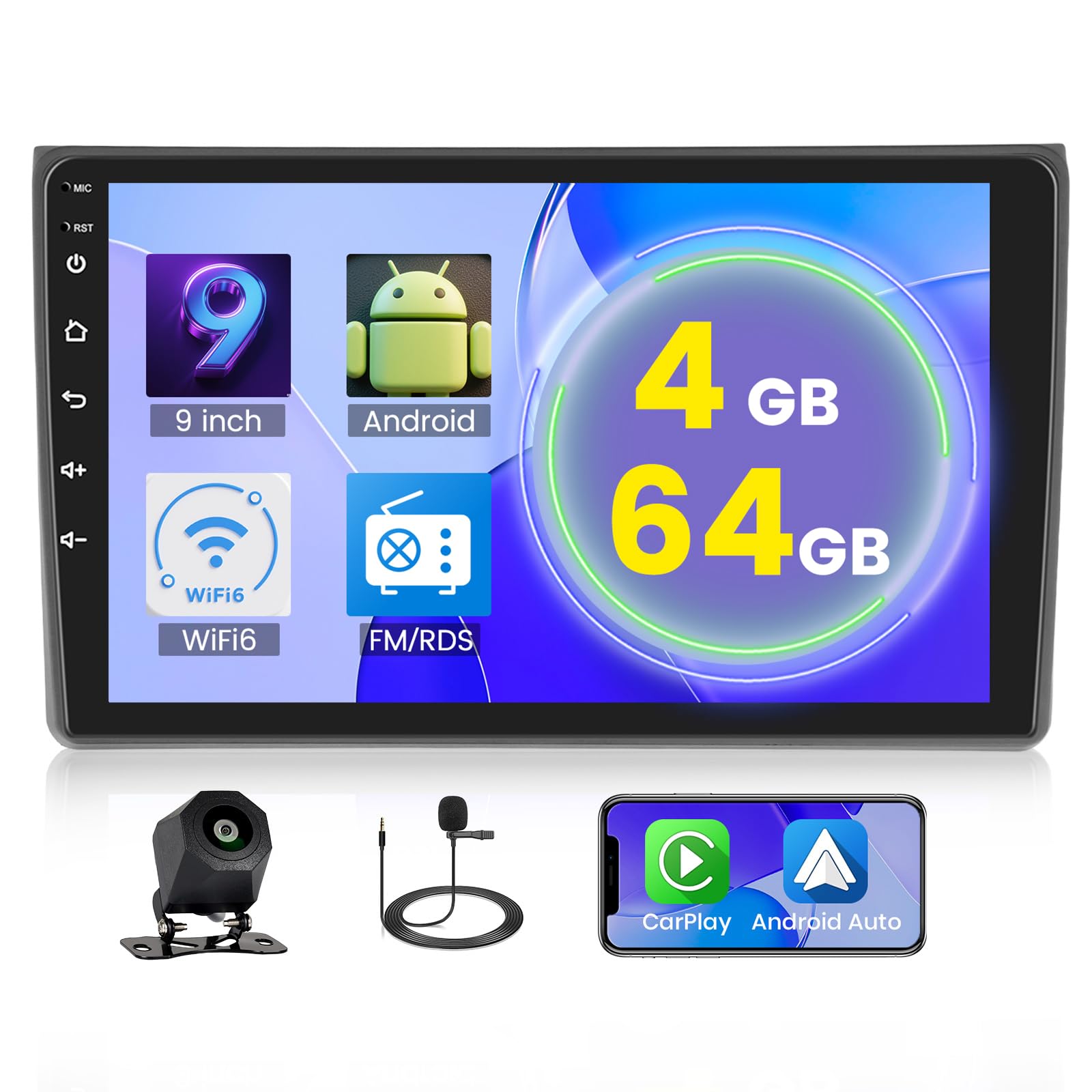 Autoradio Android 5G WiFi per Audi A4/S4/RS4 B6 B7, Seat Exeo