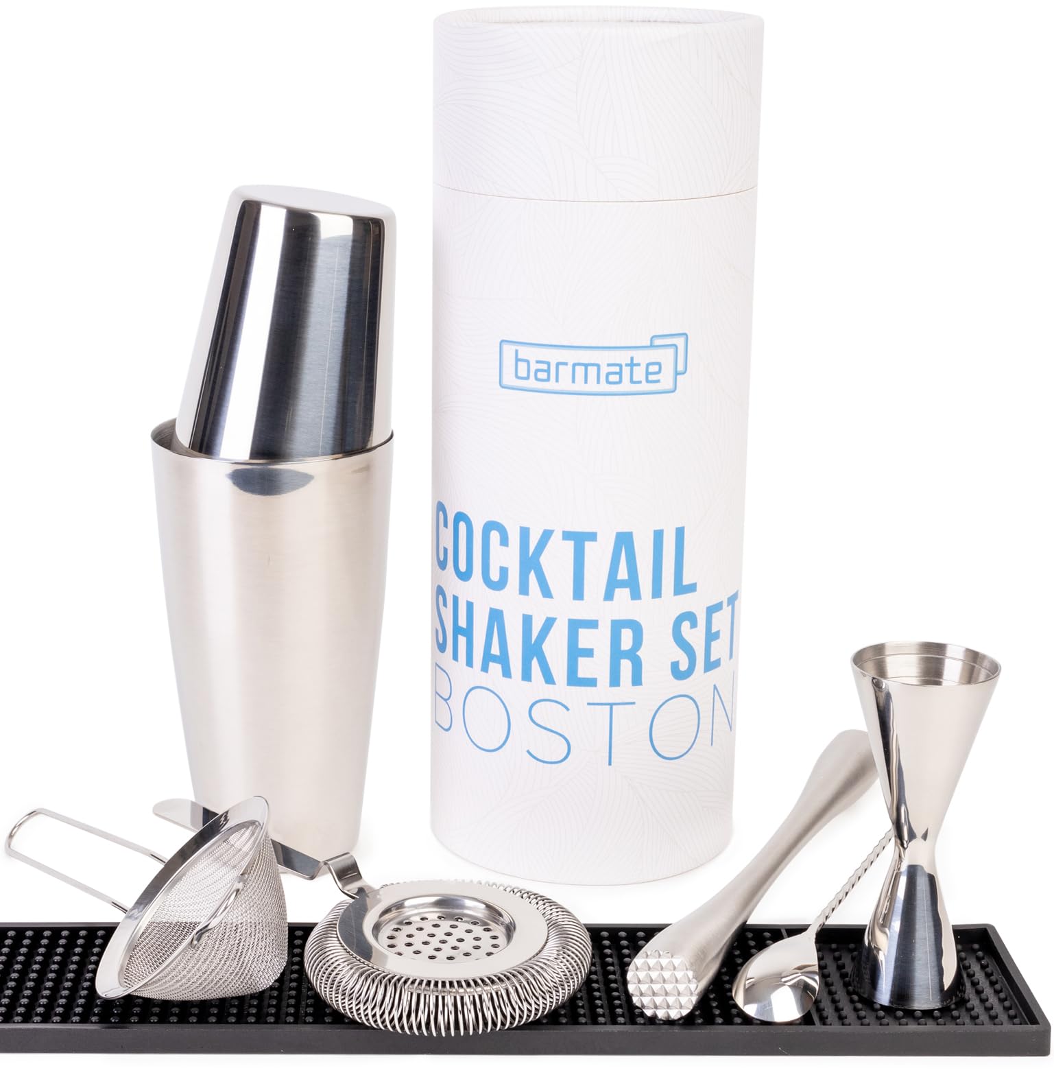 Boston - Set Shaker da Cocktail 7 Pezzi Acciaio Inox