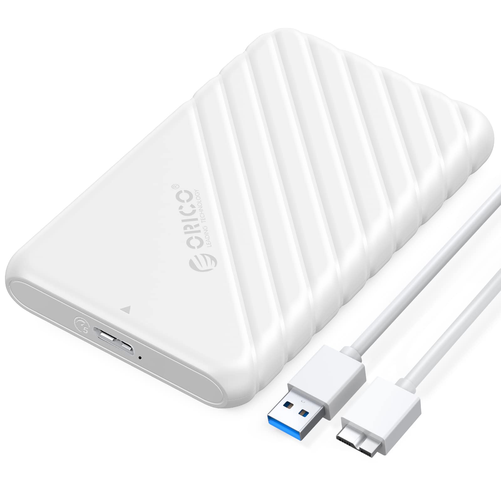 Orico Case HDD 2.5 SATA USB 3.0, Bianco