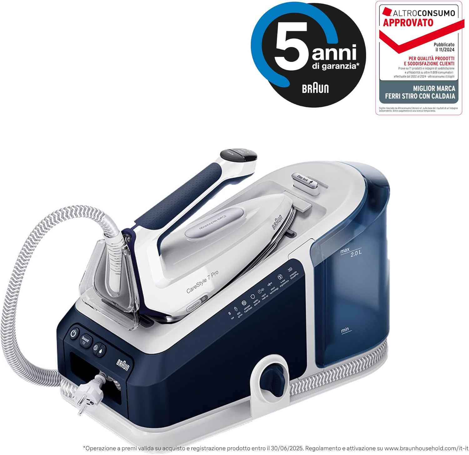 Braun CareStyle7 PRO IS7282BL - Ferro da stiro a Caldaia - immagine 2