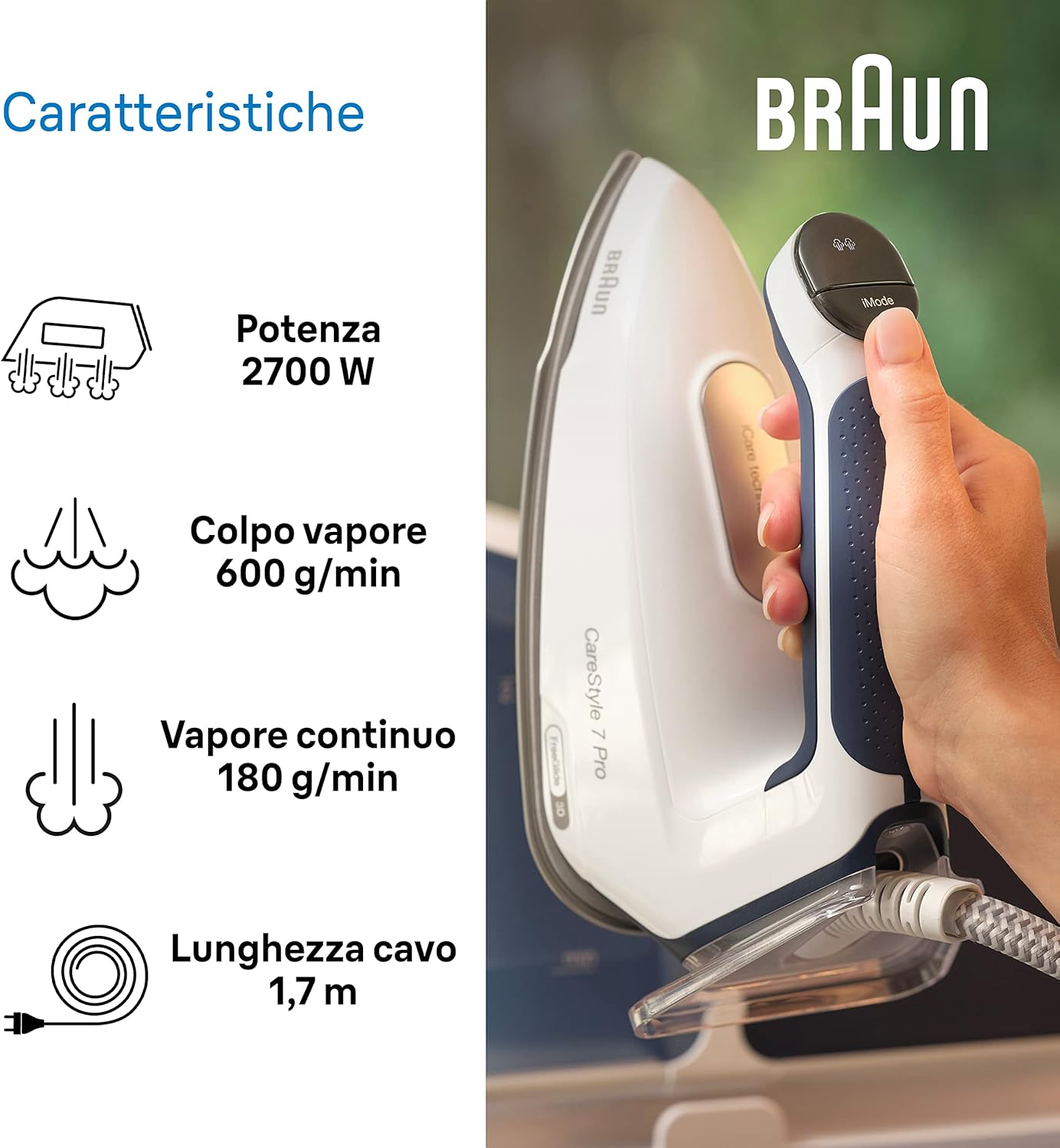 Braun CareStyle7 PRO IS7282BL - Ferro da stiro a Caldaia - immagine 7