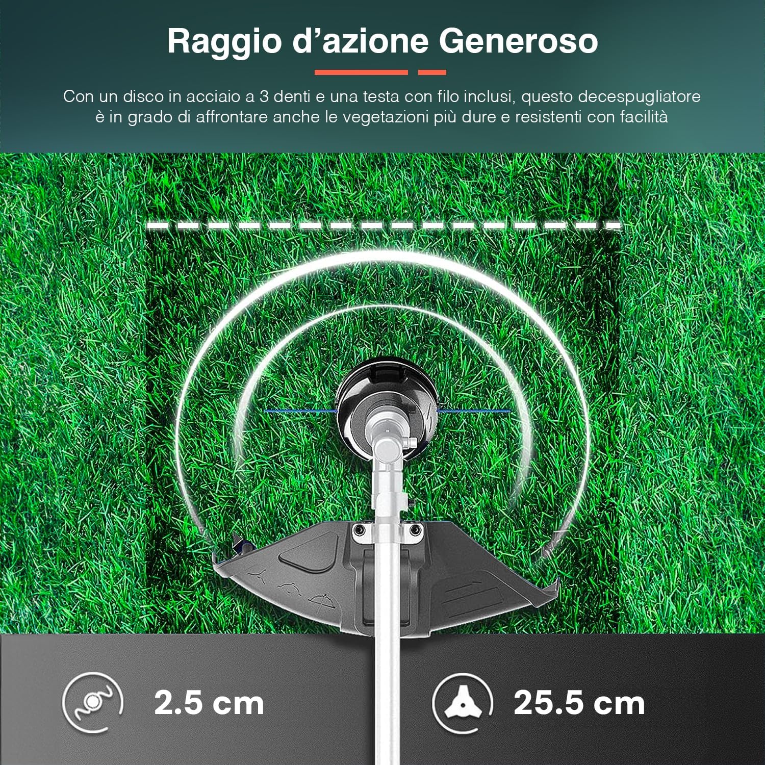 Avilia Decespugliatore a Scoppio 33cc 1.2HP - immagine 5