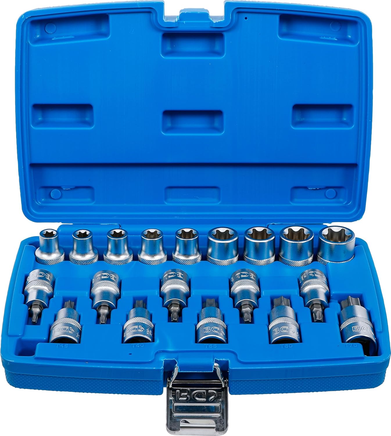 Bgs 5100 - Set Chiavi a Bussola 1/2" Profilo E/T, 19 pz. - immagine 1