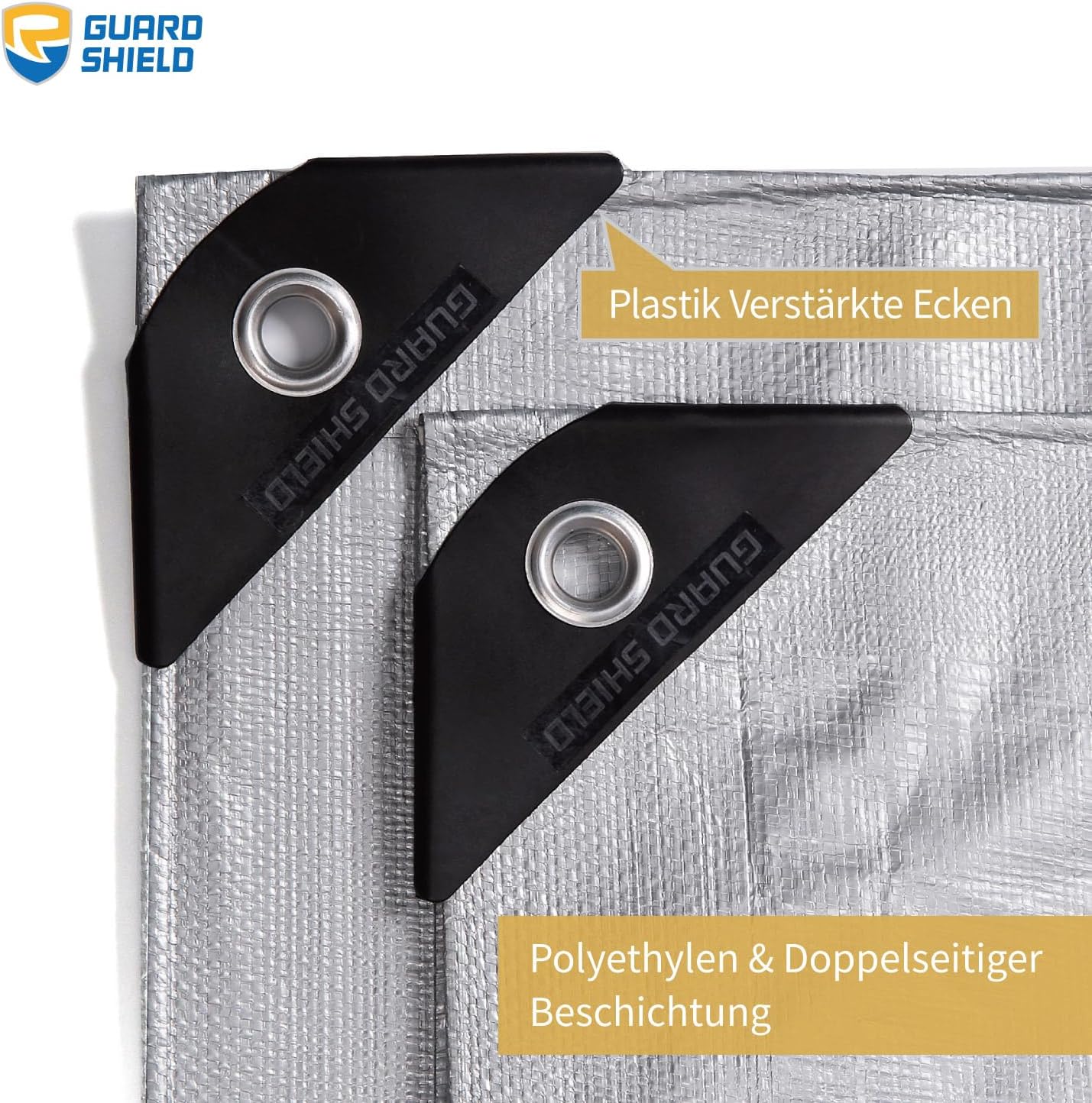 Guard Shield Telo Copertura 4x4m 160g/㎡, Grigio - immagine 2