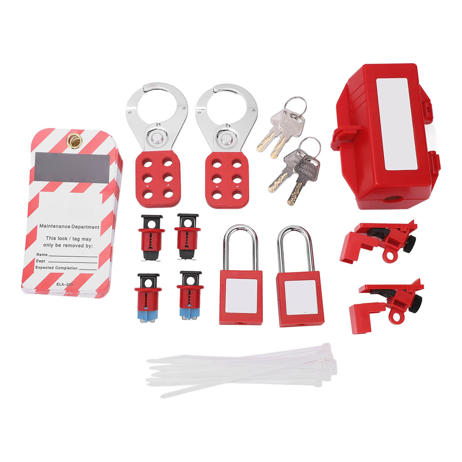 Kit Blocco Tagout Interruttore Elettrico con Lucchetto
